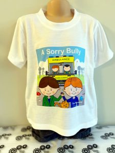 old-stuff 6 Colourful children's design on white tee