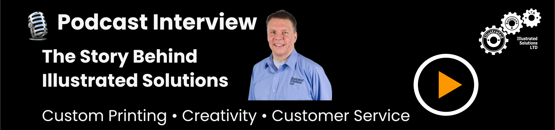 Header for podcast interview page